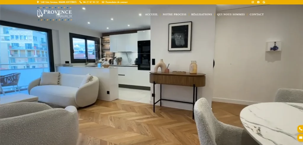 refonte site web provence travaux